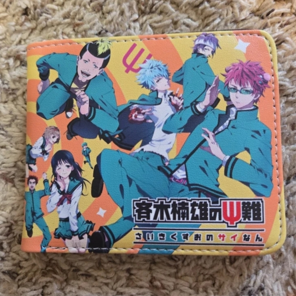 New The Disastrous Life of Saiki K anime manga leather wallet
